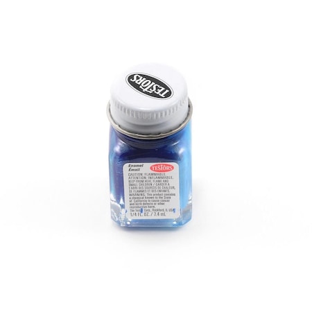 Testors Enamel Paint, Gloss, Blue, 1/4 oz TES1110TT